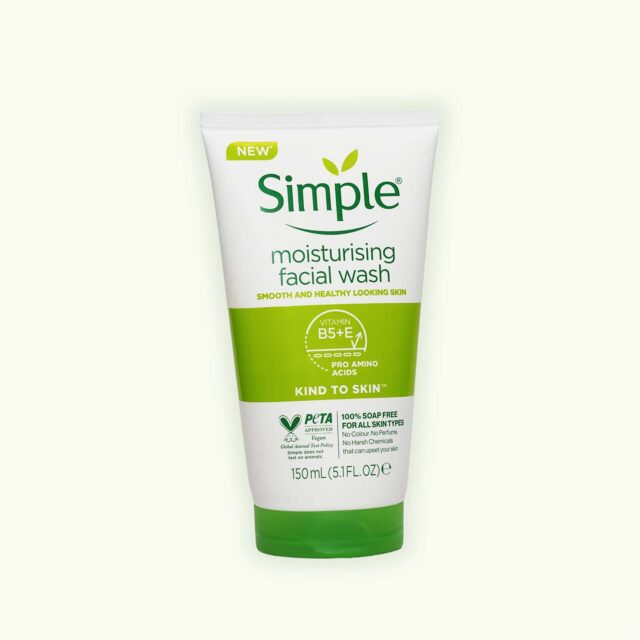 Simple Moisturising Facial Wash Kind to Skin_150ml