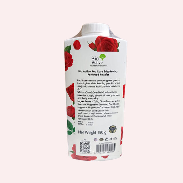 Bio Active Brightening Perfumed Powder – Red Rose
