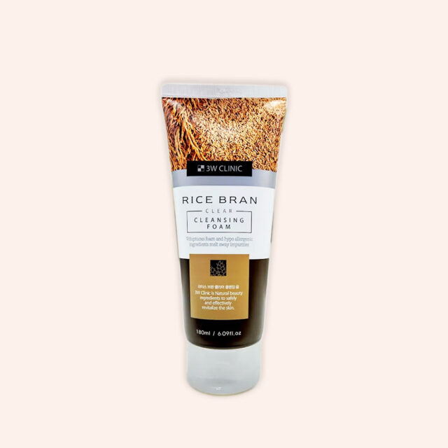 3W Clinic Rice Bran Clear Cleansing Foam_180ml