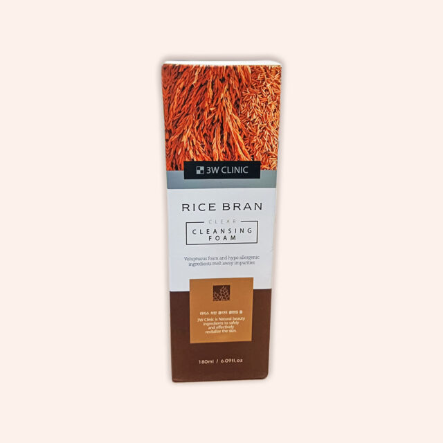 3W Clinic Rice Bran Clear Cleansing Foam_180ml